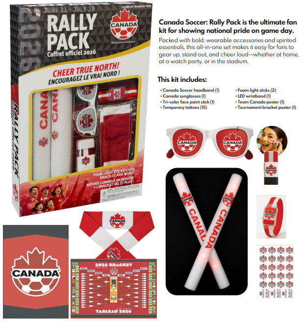 Canada Soccer Rally Pack — fan engagement kit